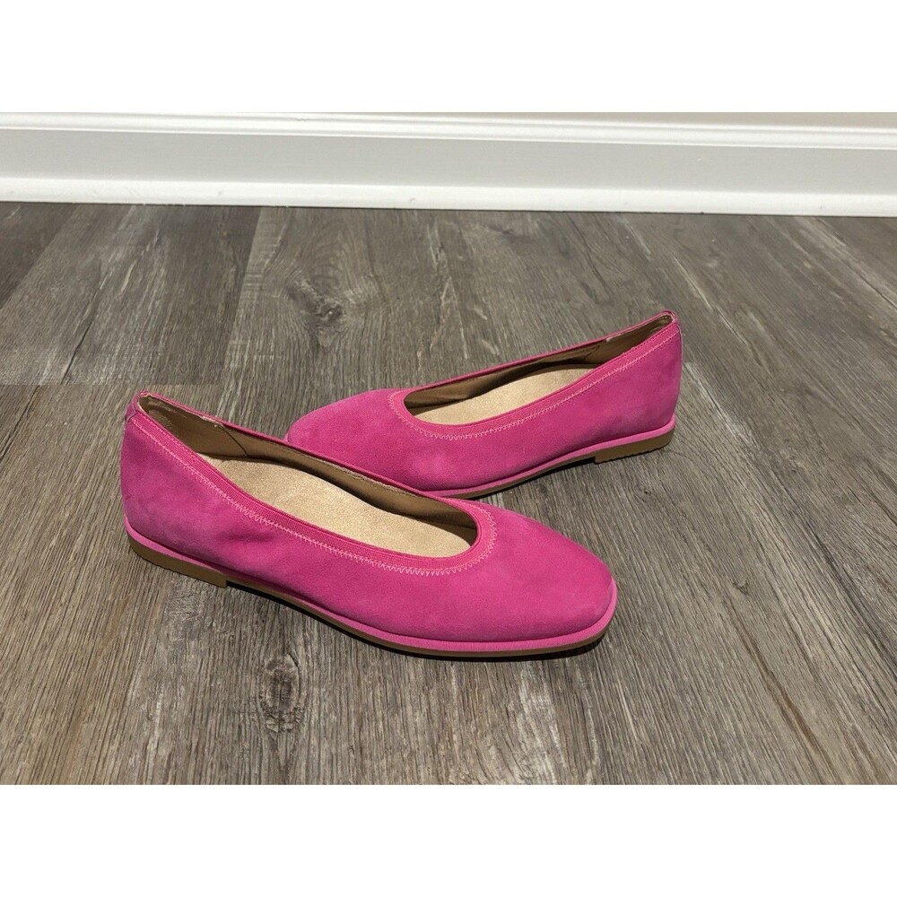 Vionic Caroll 2.0 Shoes Flats Rose Violet Pink Suede Size 7